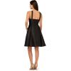Adrianna Papell Women’s Halter Mikado Short Dress(Black)