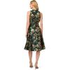 Adrianna Papell Womens Ruffle Jacquard Dress(Hunter)