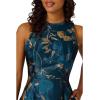 Adrianna Papell Womens Ruffle Jacquard Dress(Teal Sapphire/Gold)