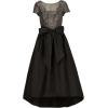 Adrianna Papell Womens Sequin High-Low Dress(Black/Gunmetal)