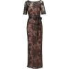 Adrianna Papell Womens Sequin Lace Mermaid Dress(Black/Nude)