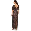 Adrianna Papell Womens Sequin Lace Mermaid Dress(Black/Nude)