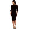 Adrianna Papell Womens Tie Front Dress(Dark Brown)
