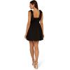 Adrianna Papell Womens Tie Shoulder Bubble Dress(Black)