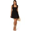 Adrianna Papell Womens Tie Shoulder Bubble Dress(Black)