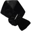 Adrianna Papell womens Faux Fur Wrap(Black)