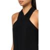Adrianna Papell womens Halter Overlay Jumpsuit(Black)