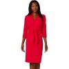 Adrianna Papell Womens Front Tie Short Dress(Red Rose)