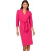 Adrianna Papell Womens Front Tie Short Dress(Tropical Pink)