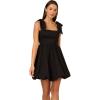 Adrianna Papell Womens Tie Shoulder Bubble Dress(Black)