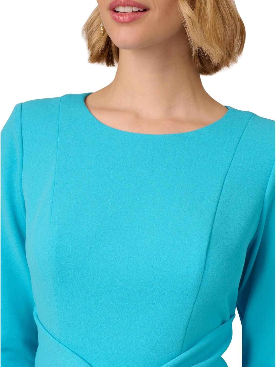 image:imageAdrianna Papell Womens Colorblock Tie Front DressCeruleanAzure