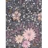 Adrianna Papell Womens Beaded Mesh Long Dress(Dusty Blue Multi)