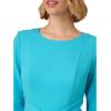 Adrianna Papell Women’s Colorblock Tie Front Dress(Cerulean/Azure)