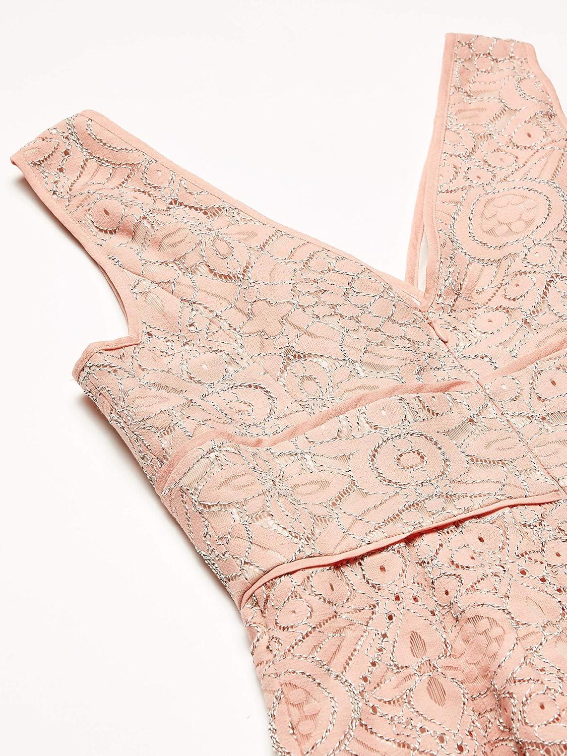 image:imageAdrianna Papell Womens Vnk Fit N FLR WOgnza Inst DsPinksandAlmond