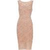 Adrianna Papell Womens Beaded Lace Sheath Dress(Blush)
