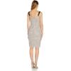 Adrianna Papell Womens Beaded Midi Dress(Marble)