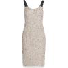Adrianna Papell Womens Beaded Midi Dress(Marble)