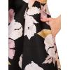 Adrianna Papell Womens Floral Mikado Dress(Black Multi)