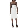 Aidan Mattox Womens Cowl Draped Satin Dress(Ivory)