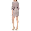 Aidan Mattox Womens Kimono Draped Dress(Bronze Multi)