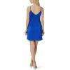 Aidan Mattox Womens V-Neck Wrap Dress(Marine)