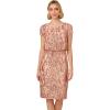 Adrianna Papell Womens Sequin Short Dress(Rose Gold)
