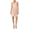 Adrianna Papell Womens V-nk Fit N FLR W/Ognza Inst Ds(Pinksand/Almond)