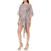 Aidan Mattox Womens Kimono Draped Dress(Bronze Multi)