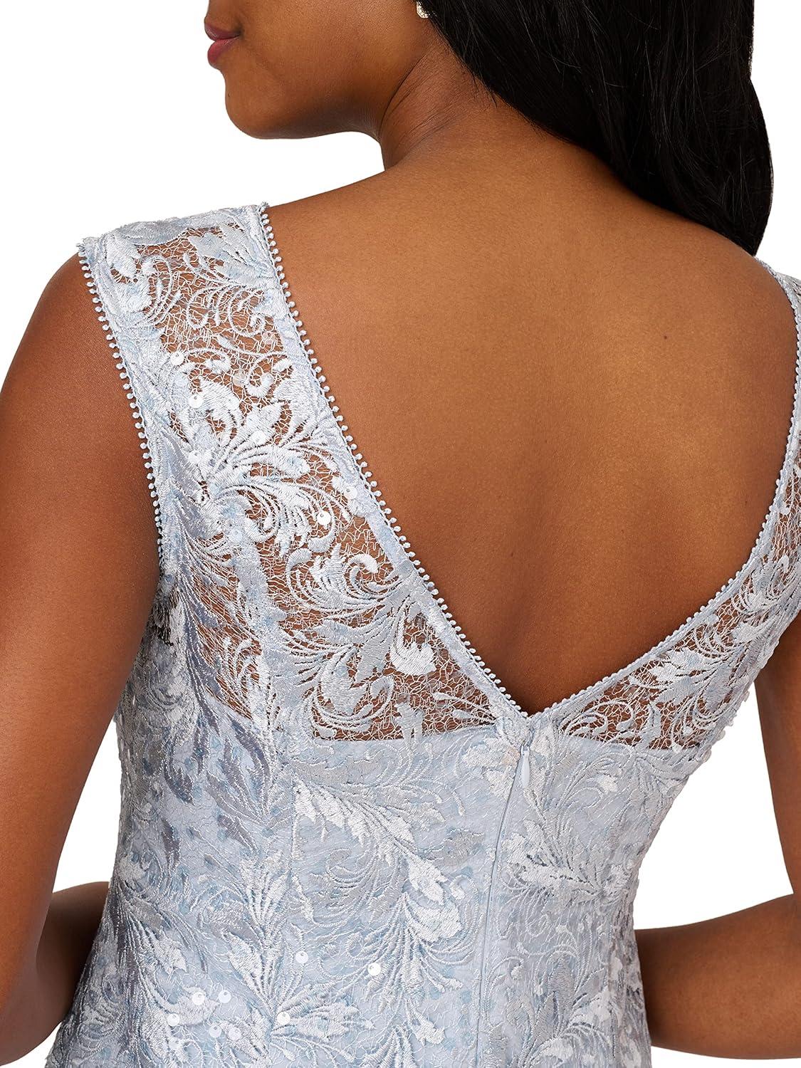 image:imageAdrianna Papell Womens Embroidered Midi Cocktail DressSkyway