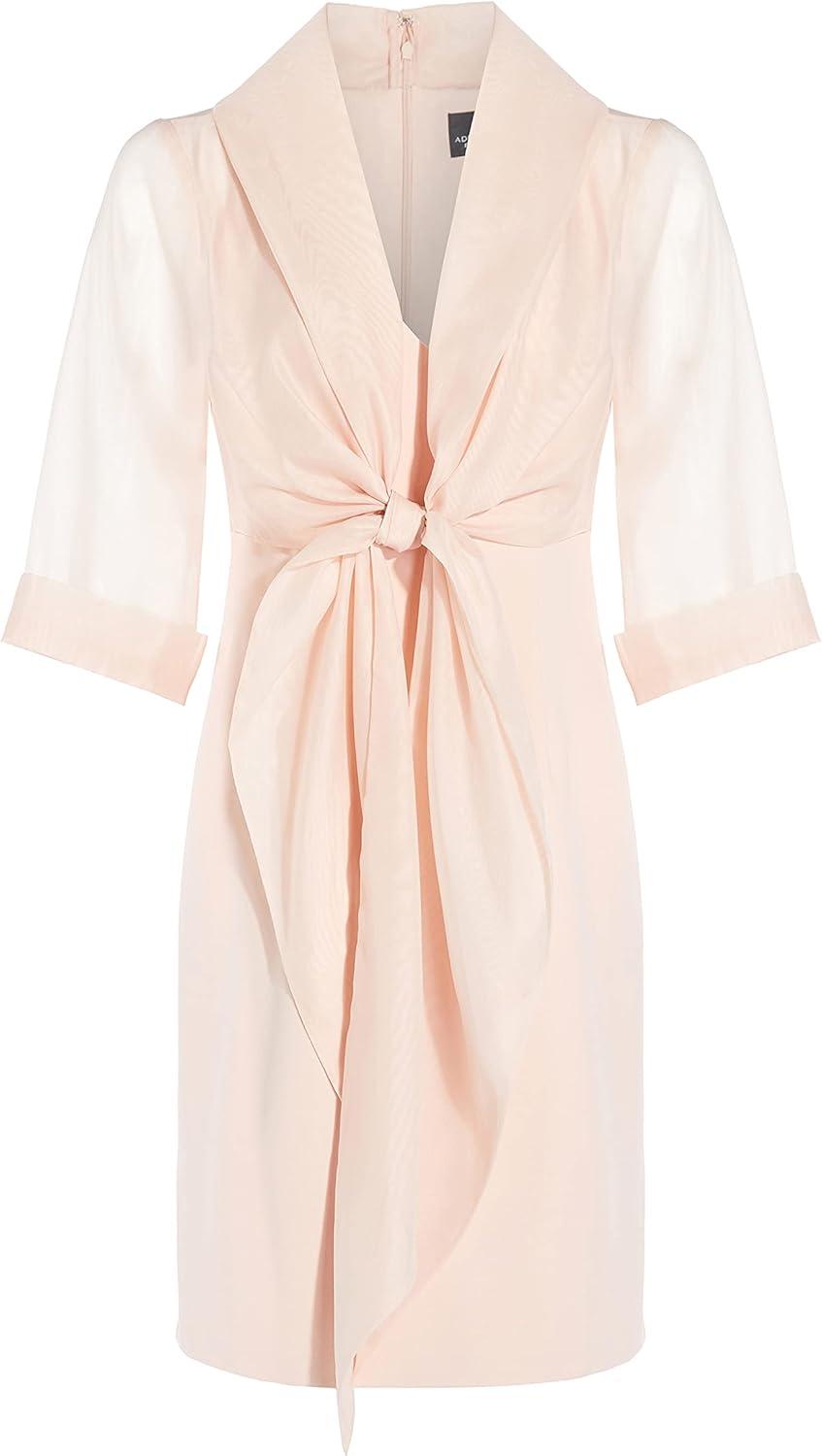 image:imageAdrianna Papell Womens Organza and Crepe Jacket DressBlush