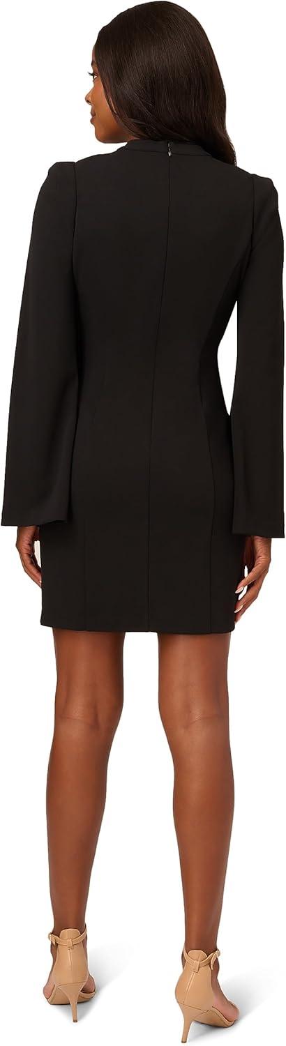 image:imageAdrianna Papell Womens Short Scuba Crepe DressBlack