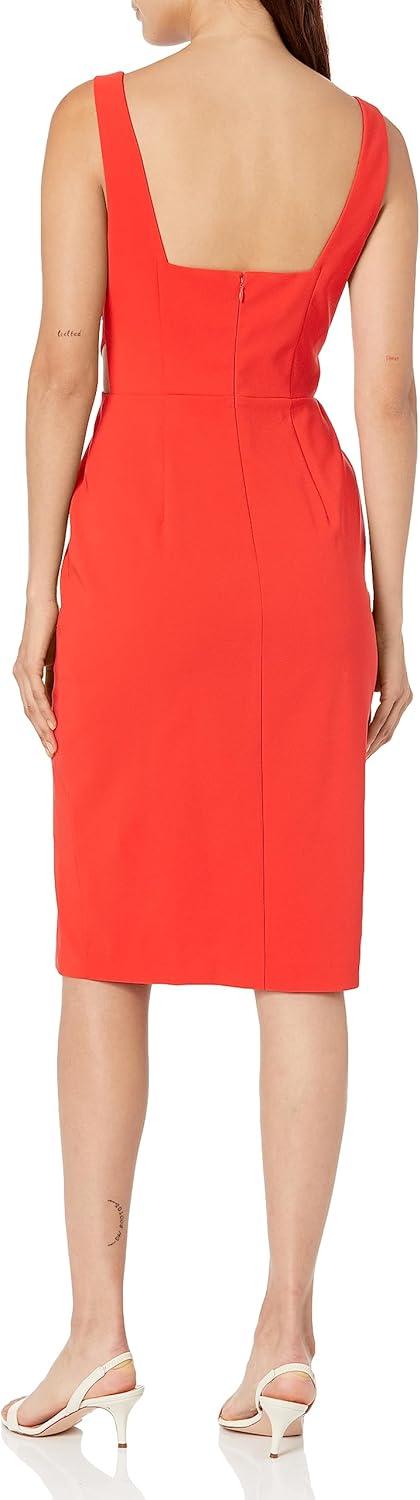 image:imageAidan Mattox Womens Cutout Sheath DressFlame Red