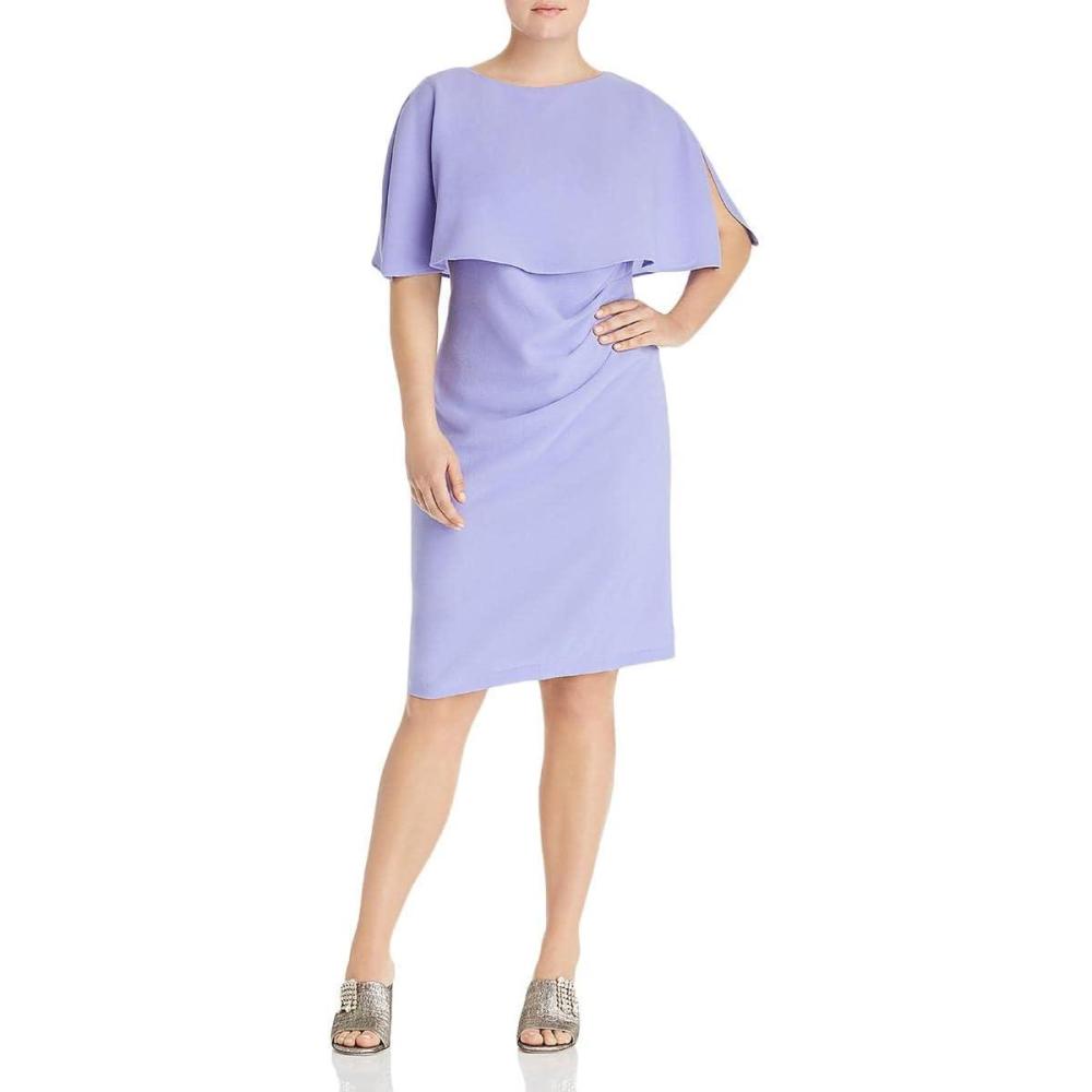 image:imageAdrianna Papell Womens Gauzy Crepe Corkscrew DrapeSmoky Hyacinth