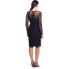 Adrianna Papell Short Beaded Dress Dress(Navy/Black)