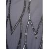 Adrianna Papell Womens Bead Mesh Wrap Dress(Dusty Blue)