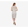 Adrianna Papell Womens Beaded Mock Neck Cocktail(Ivory)