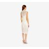 Adrianna Papell Womens Beaded Mock Neck Cocktail(Ivory)