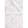 Adrianna Papell Women’s Deep Vneck Fit & Flare Medallion Lace(White)