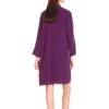 Adrianna Papell Women’s Draped Jacket with Lace Dress(Winter Blackberry)