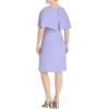 Adrianna Papell Women’s Gauzy Crepe Corkscrew Drape(Smoky Hyacinth)