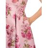 Adrianna Papell Women’s Jacquard Flared Dress(Blush Multi)