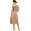 Adrianna Papell Womens Sequin Embroidery Dress(Almondine)