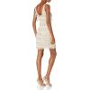 Adrianna Papell Women’s Short Beaded Dress(Nude)