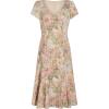 Adrianna Papell Womens Trumpet Skirt Matelasse Midi(Rose Multi)