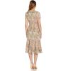 Adrianna Papell Womens Trumpet Skirt Matelasse Midi(Rose Multi)