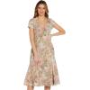 Adrianna Papell Womens Trumpet Skirt Matelasse Midi(Rose Multi)