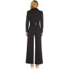 Adrianna Papell womens Knit Crepe Tuxedo Jumpsuit(Black)