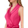 Adrianna Papell womens Knit Crepe Tuxedo Jumpsuit(Cabaret Pink)