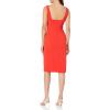 Aidan Mattox Womens Cutout Sheath Dress(Flame Red)