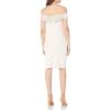 Aidan by Aidan Mattox Womens Off The Shoulder Crepe Cktl Dress(Ice Pink)